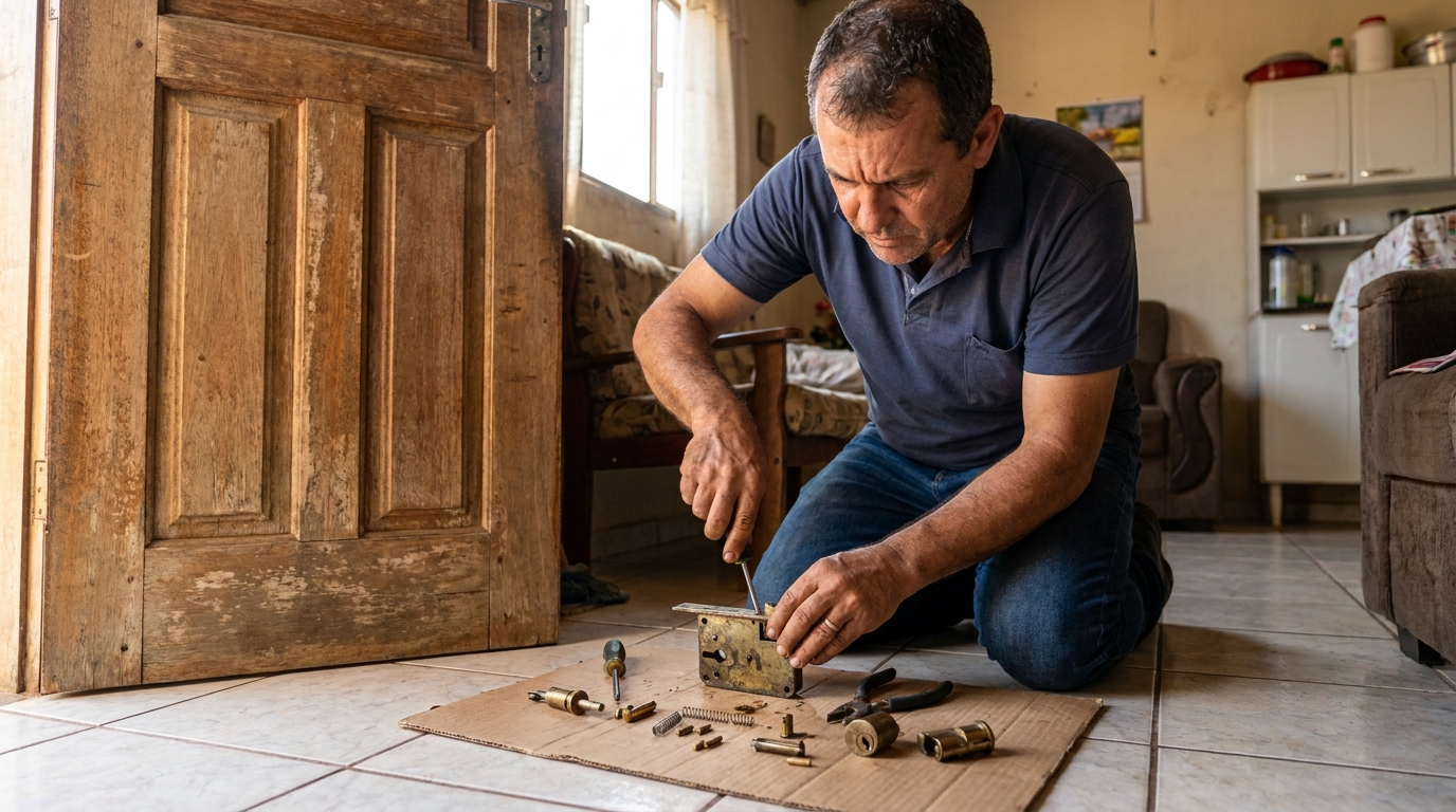 Reparo de Maçaneta no Barroso, Mogi das Cruzes‑SP